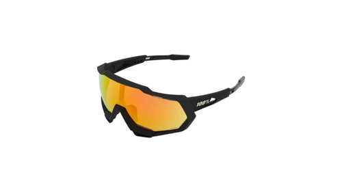 Óculos Para Ciclismo 100% Speedtrap Preto/Hiper Red