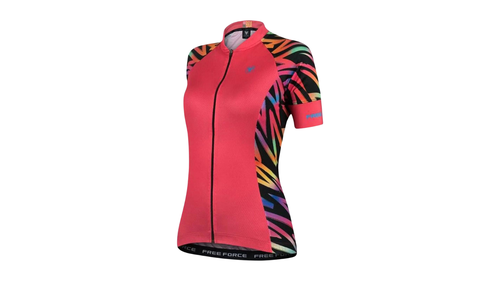 Camisa Ciclismo Free Force Sport ZAG -Feminina Coral
