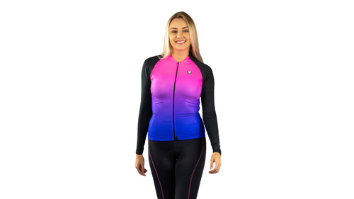 Camisa Freeforce Feminina Start Gradient Peluciada Rosa/Roxo hover