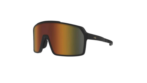 Óculos Para Ciclismo HB Grinder Orange Chrome Preto Fosco