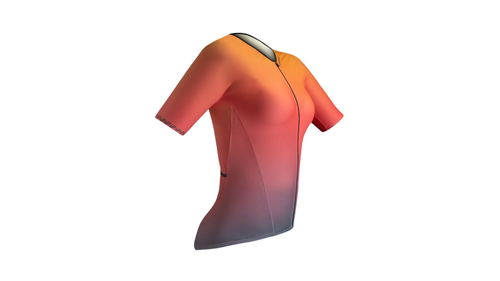 Camisa Ciclismo Up Apparel City Feminina Laranja hover