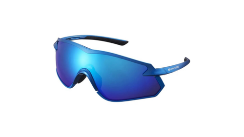 Óculos Para Ciclismo Shimano S-Phyre X Metal LNT Espelhada Azul