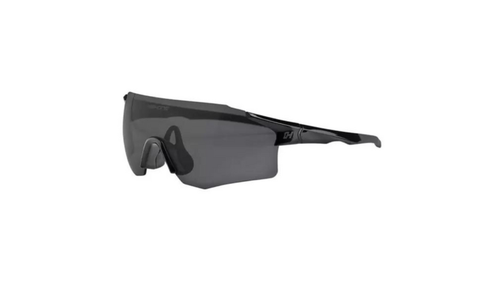Óculos Para Ciclismo High One Flux c/ 2 Lentes Fume/Transp  Preto