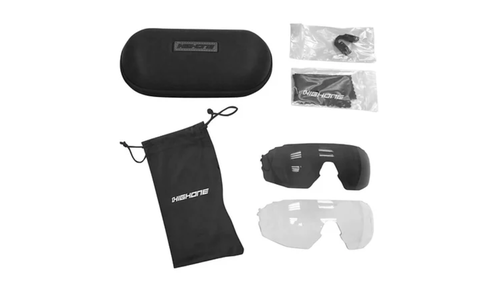 Óculos Para Ciclismo High One Mark c/ 3 Lentes Revo/Fume/Transp Pto/Am Neon  hover