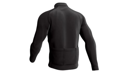 Casaco de Ciclismo ERT Liso Preto hover